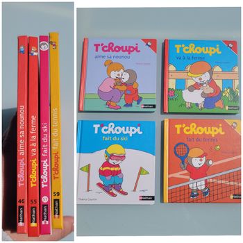 4 livres T'choupi : 46, 55, 57 et 59