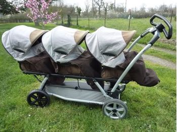 Poussette triple Peg-perego