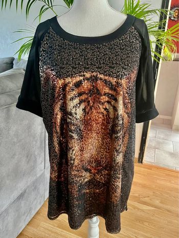 Superbe t shirt tunique sequins xl simplelife Brésil