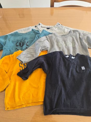 Lot Pull Garçons 12 mois