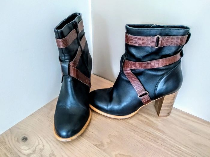 Bottines en cuir Texto t 38 - photo numéro 2