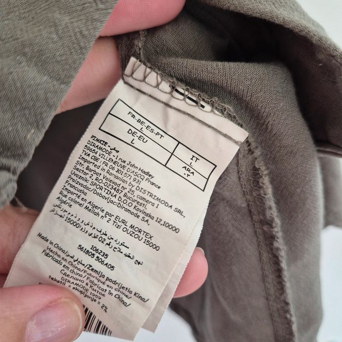 Chemise à manches courtes unie lin kaki - Pimkie- Taille L : 40 - 42 - photo numéro 5