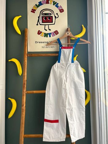 Salopette vintage color block 5-6ans