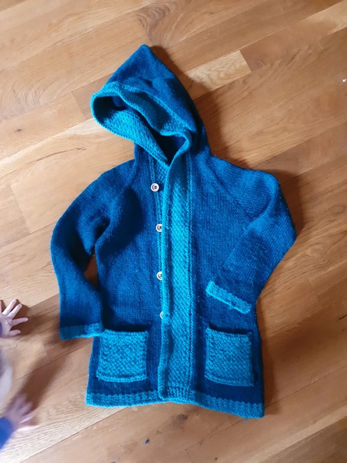 Pull en laine fait main