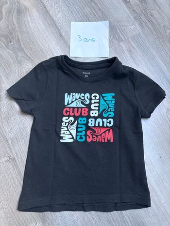T-shirt gris foncé 3 ans 