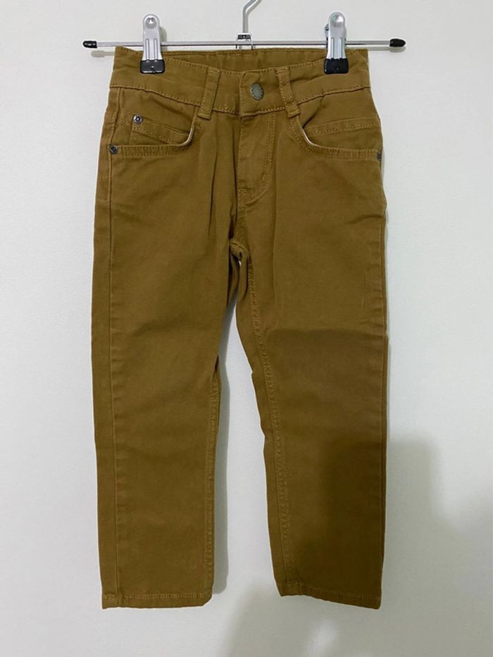 Pantalon marron/jaune Kanz 3 ans
