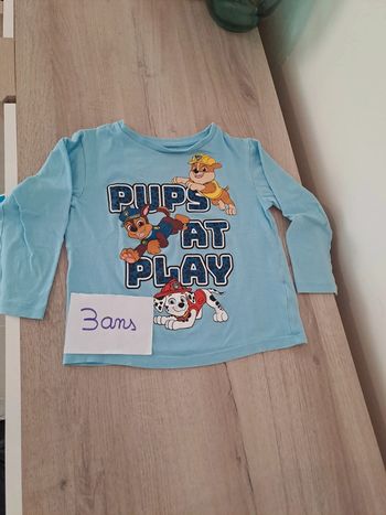 Tshirt pat patrouille 3 ans