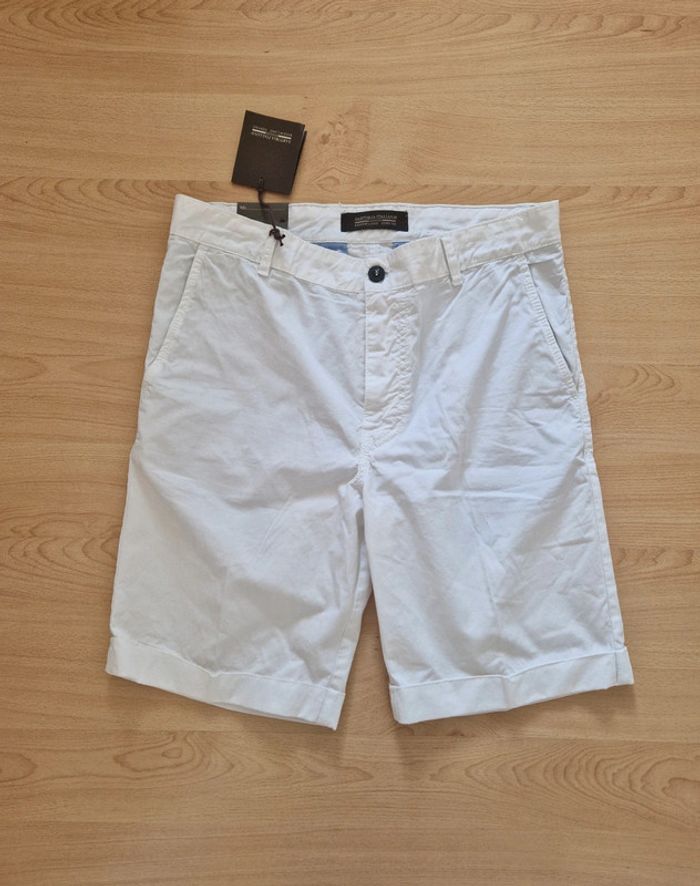 Short chino blanc neuf pour homme