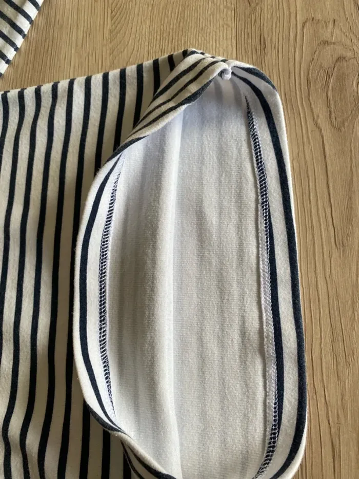 Robe marinière hiver bébé fille 12 mois Tape à l’œil - photo numéro 5