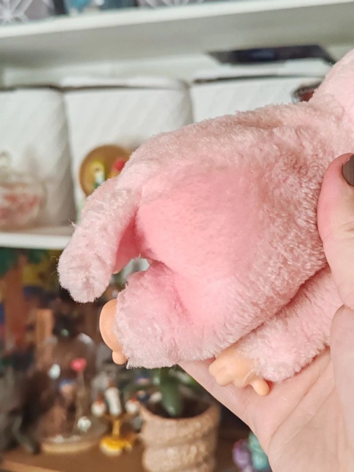 Lapin rose style monchhichi vintage bunny - photo numéro 6