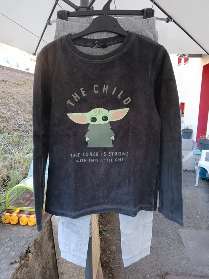 Lot pyjamas grogu Mandalorian star-wars jumeaux - photo numéro 3
