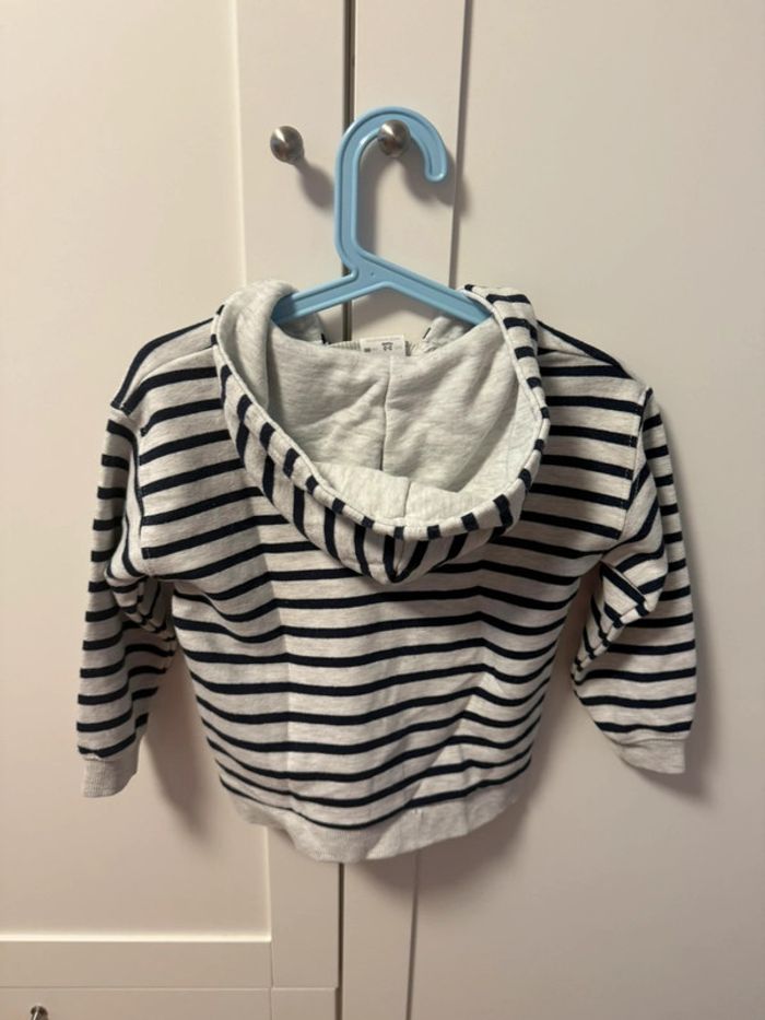 Sweat à rayures Zara 2/3 ans. - photo numéro 2