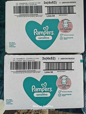Lingettes pampers