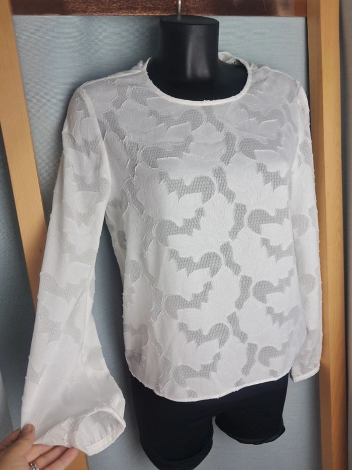Balzac blouse blanche été T.36/38 neuve - photo numéro 2