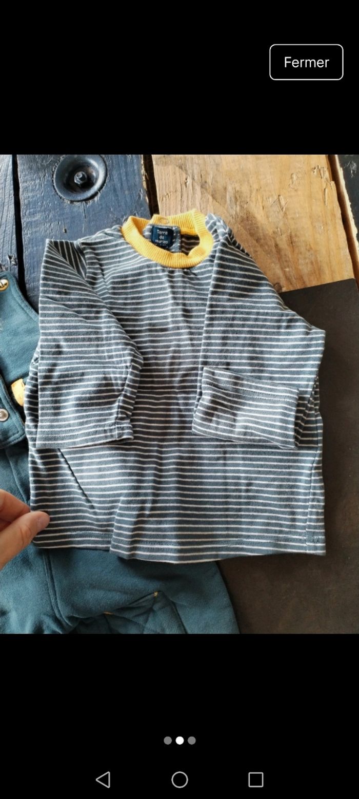 Ensemble tee shirt salopette - photo numéro 2
