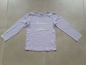 T-shirt mauve ML fille 8 ans TAPE À L'OEIL TBE