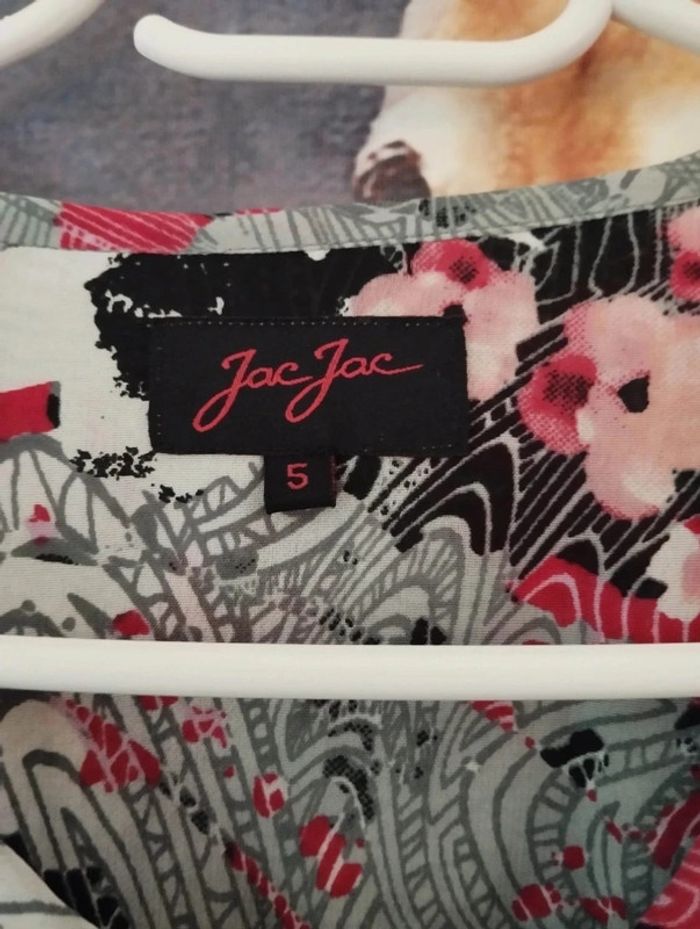 🌹 Blouse Fleurie Bi-Matière & Sequins Jac-Jac T42/44🌹 - photo numéro 15