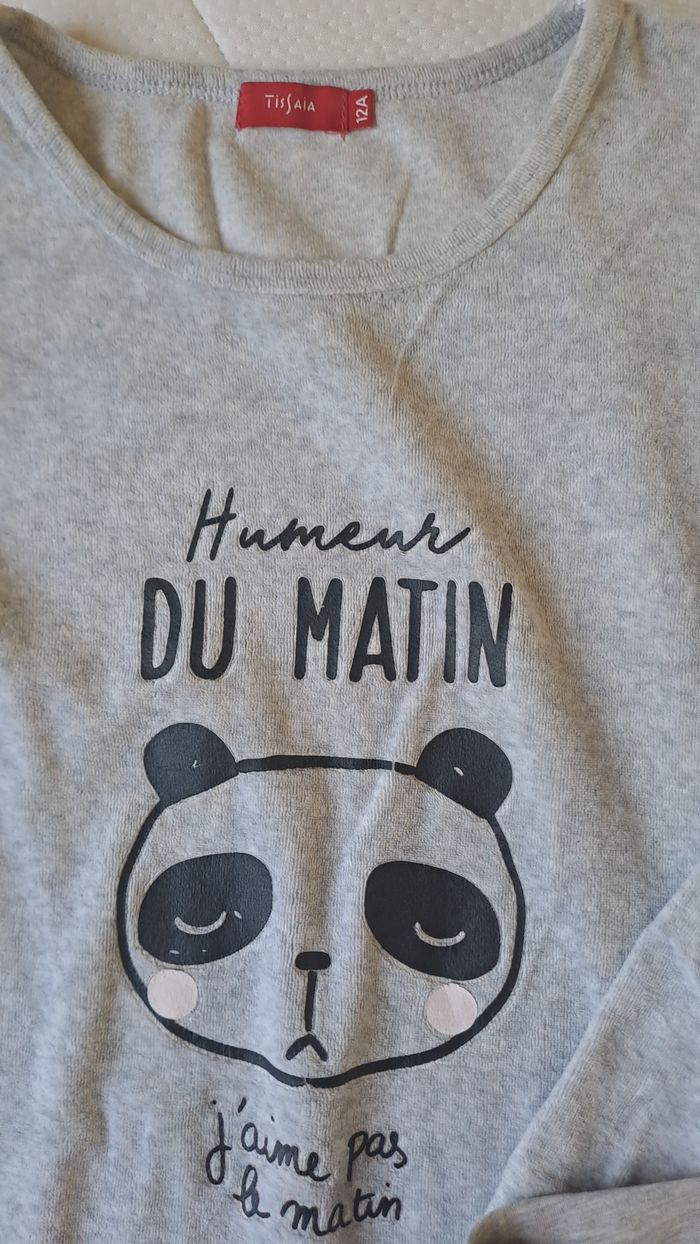 Pyjama chemise de nuit fille 12 ans - photo numéro 2