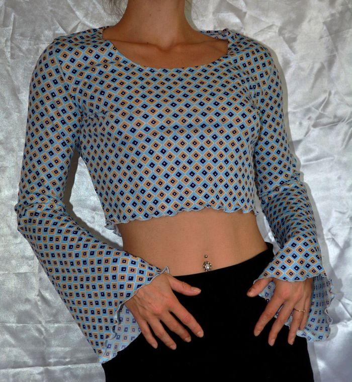 top court manches longues vintage taille 34/36