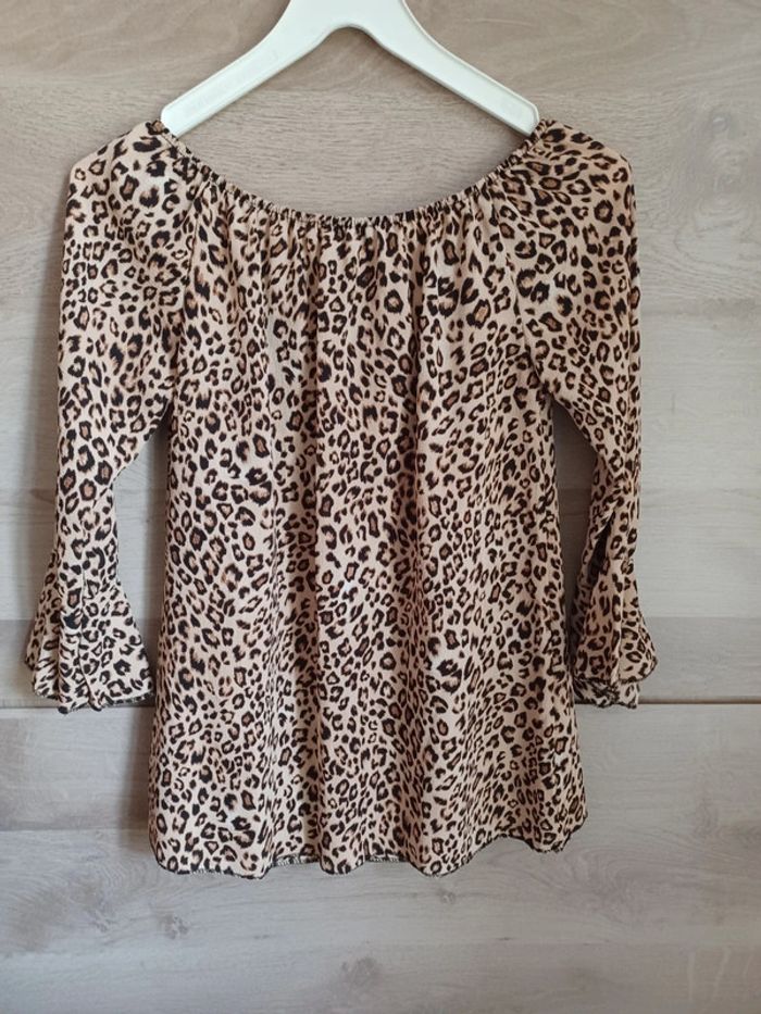 Blouse léopard neuve taille 38 - photo numéro 4