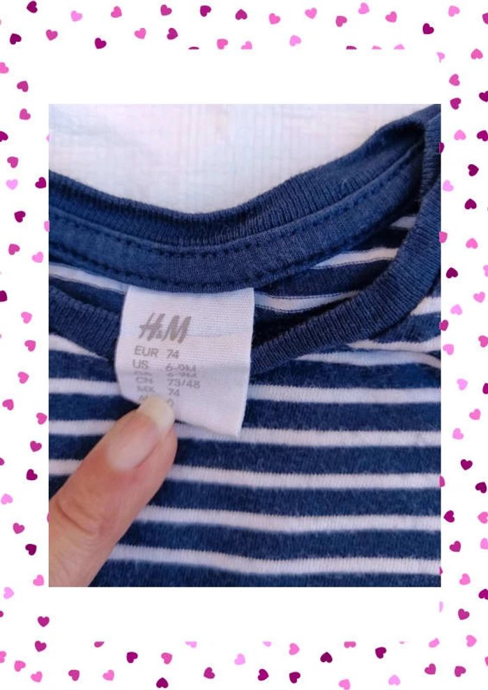 Tee shirt 12 mois H&M - photo numéro 2