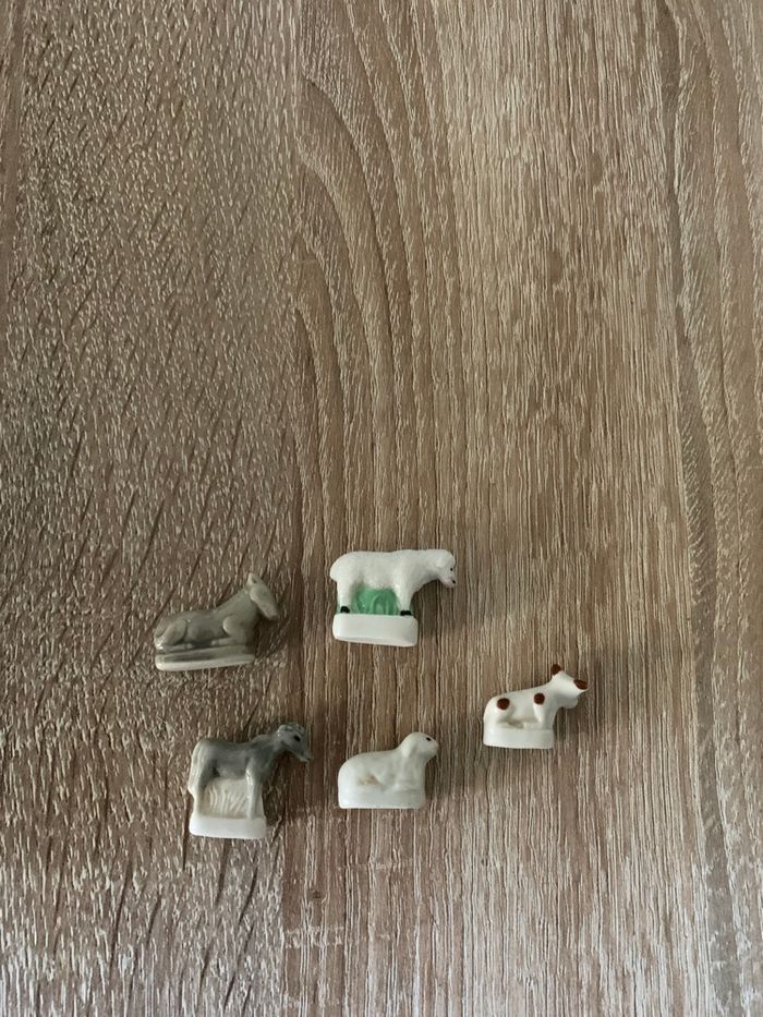 Lot de 5 fèves animaux de la ferme - photo numéro 2