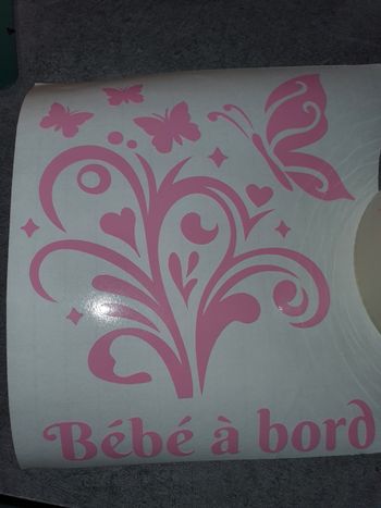 Stickers voiture papillon