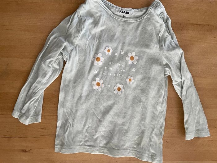 Tee shirt manche longue 12 mois kiabi