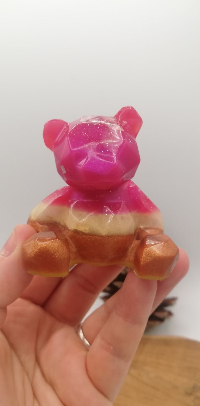 Ourson assis en résine - photo numéro 4