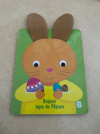 Livre bonjour lapin de Pâques