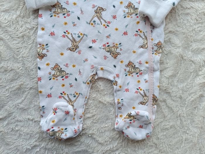 Pyjama grenouillère été léger Fille 0/3 mois Bambi Disney Primark 100% coton - photo numéro 4