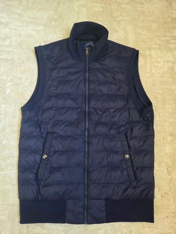 Doudoune sans manches bleu foncé Ralph Lauren Taille S avec Logo brodé ton sur ton