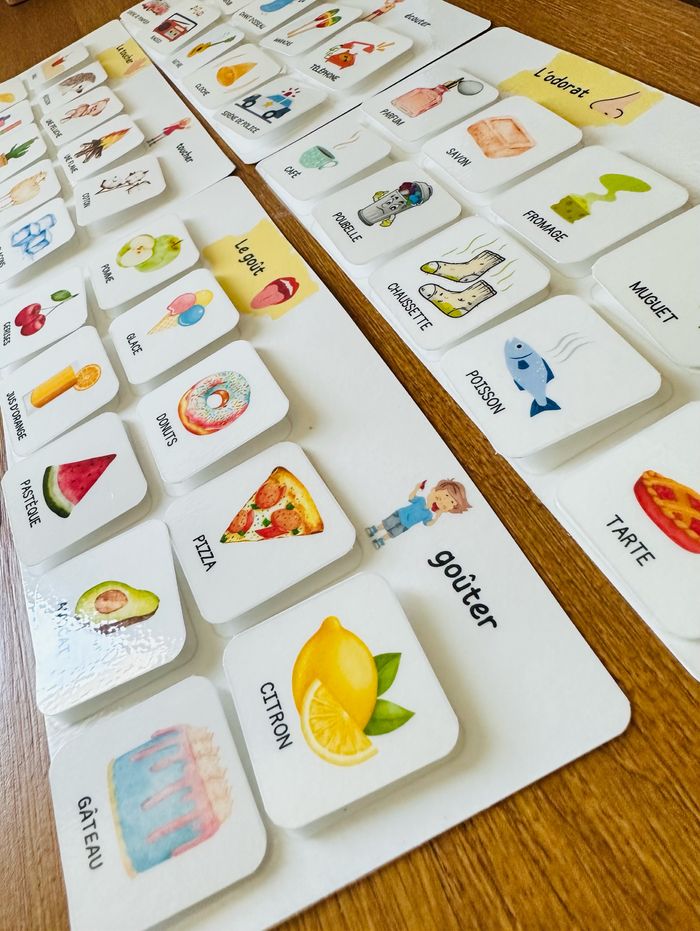 Jeu de reconnaissance des 5 sens, inspiration Montessori - photo numéro 8