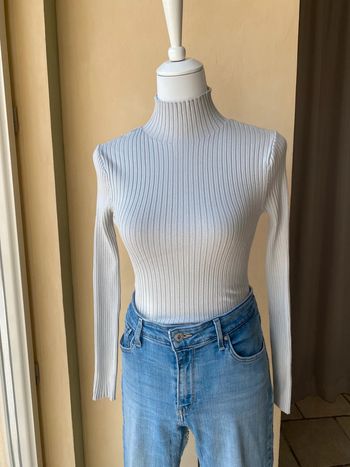 Pull chaussette vert d’eau pâle Zara S