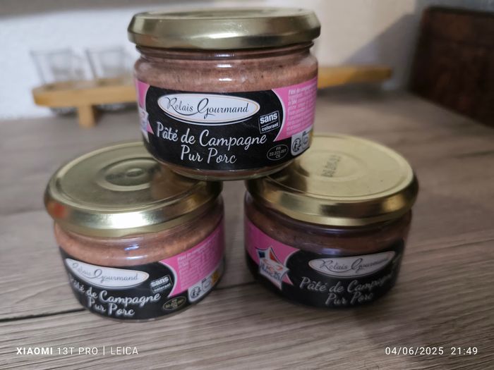 Lot pâté de campagne pour porc