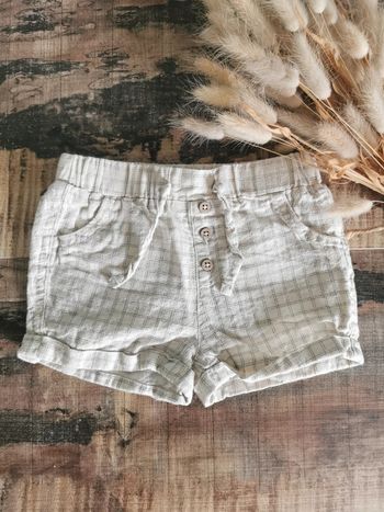 🌸Short lin beige 6mois kiabi