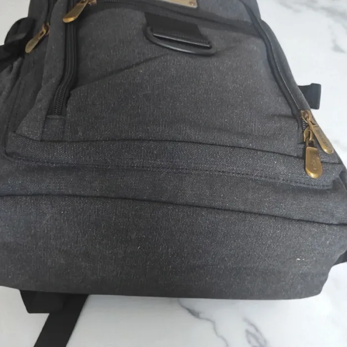 Sac à dos en toile gris foncé multi poches neuf - photo numéro 7