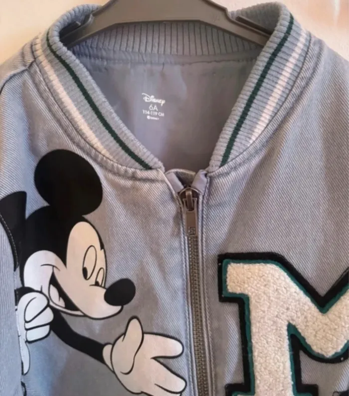 veste zippée mickey coton kiabi 6 ans 🩵 - photo numéro 2