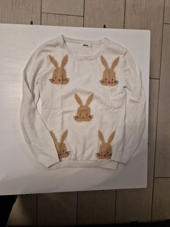 Pull fille lapin