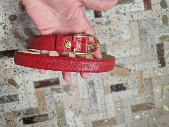 Ceinture longchamp rouge