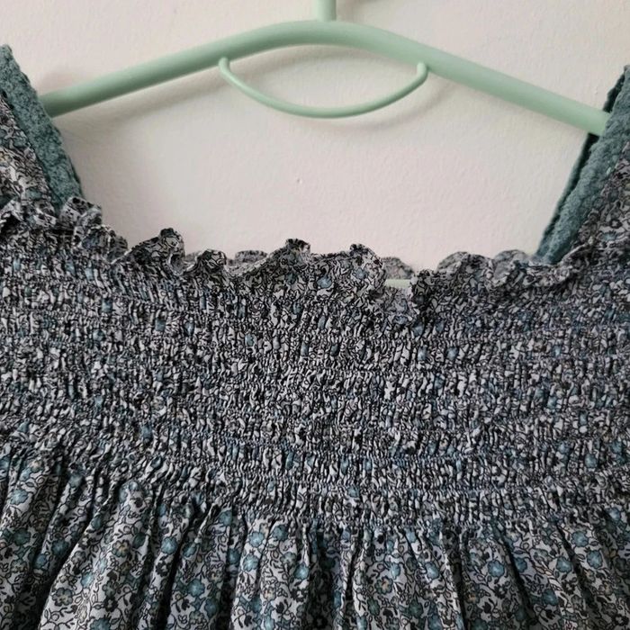 Okaïdi- haut à smocks fleuri 10 ans - photo numéro 3