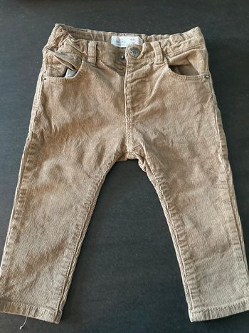 Jean velours côtelé beige Zara