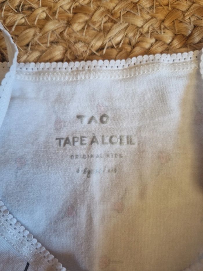 Jolie débardeur blanc à motif sucette cœur fille tape à l'œil 6 ans - photo numéro 5