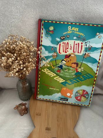 Grand livre de jeux avec plateau: l’île à Lili