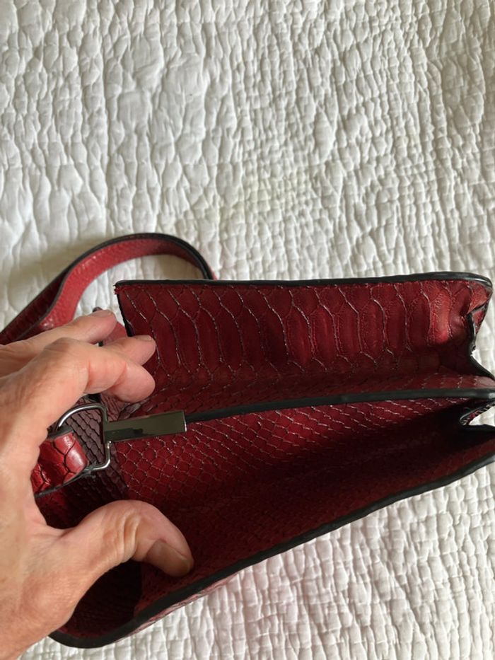 Sac baguette façon reptile - photo numéro 11