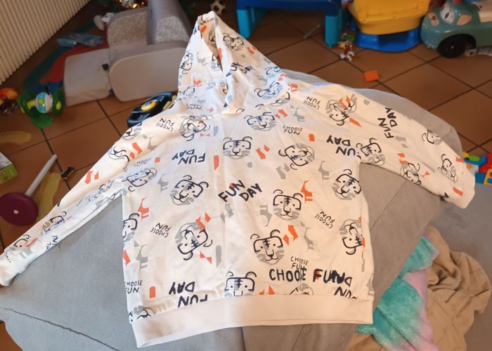 Sweat à capuche lion Gémo 24 mois