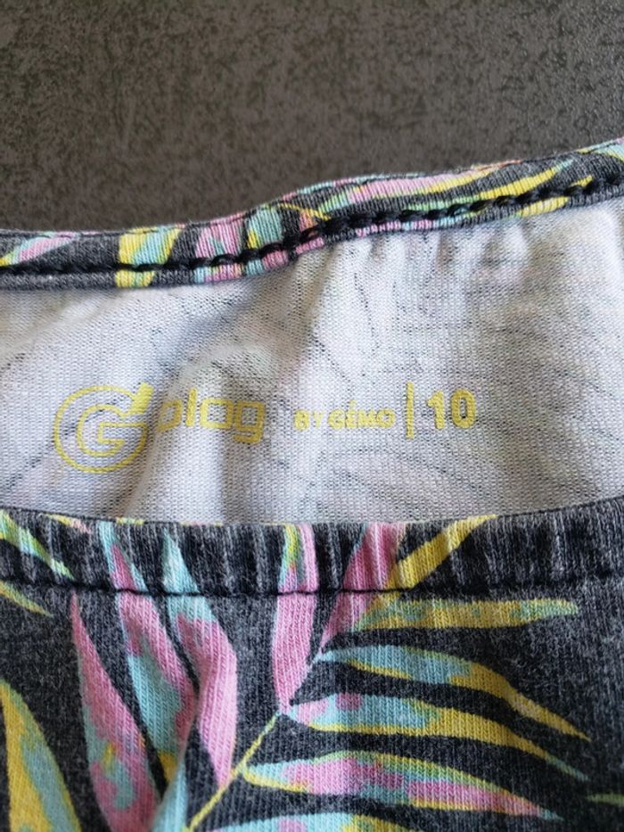 T-shirt motif tropical gemo 10 ans - photo numéro 3