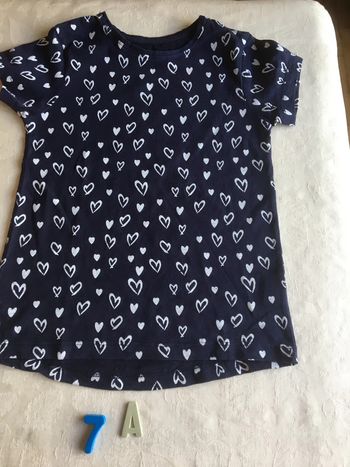 Tee shirt marine 7/8 ans