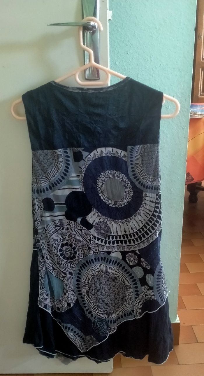 Tunique robe bleue femme/ taille 42/ tres bon etat. - photo numéro 2