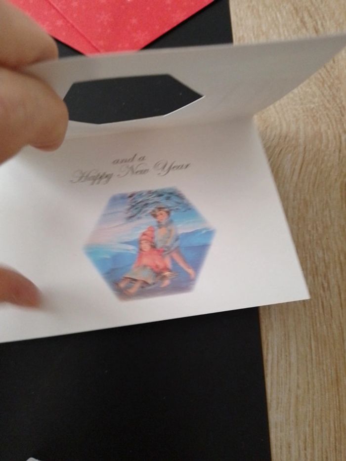 Lot de 4 cartes de Noël et de voeux avec enveloppes 14x10cm - photo numéro 7